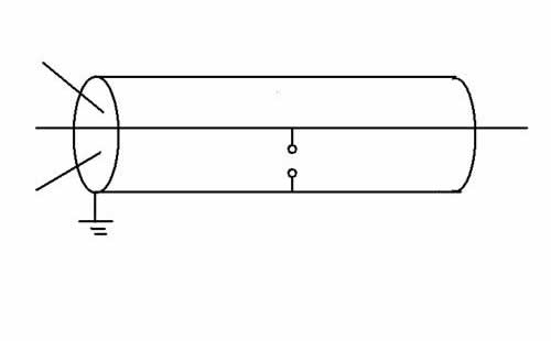 閃絡性故障示意圖 閃絡性故障示意圖