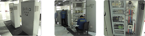 微機型直流油泵控制柜生產現場圖片 微機型直流油泵控制柜生產現場圖片